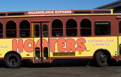 Hooters Trolley Wrap