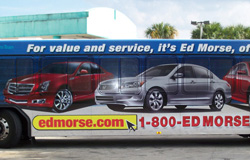 Ed Morse Cadillac Bus Wrap